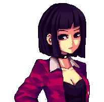 Vella's appearance in Va-11 Hall-A.
