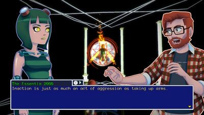 Essentia explaining the truth of Alex’s selves.