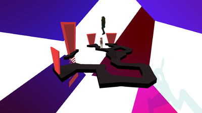 Removed in 1.25, this area has Alex following an entity through the same room multiple times.