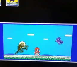 Alex running away, but instead of smiles, Alex must dodge Krows. Click for full video.