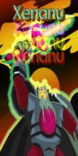 "Xenanu" as seen on a poster in Alex's dormroom. However, their appearance is that of Proto Ultima Alex's.