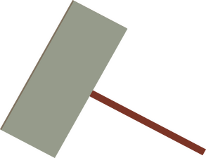 Blank sign.