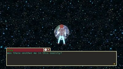 Alex approaches the reality of the player.