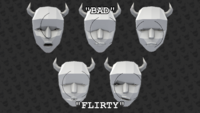 Mug Shot's faces and what effects will be given to an enemy.