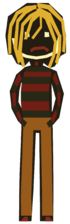Rory's cartoonish appearance on New Year's.