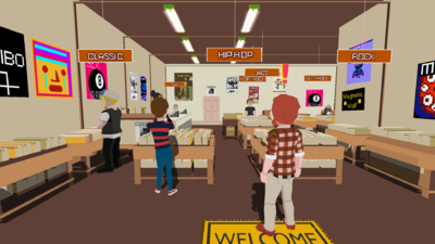 Entrance of the flagship store.