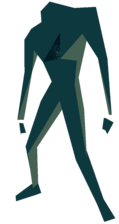 A dark blue entity who wishes to die. Found in the Sewer.