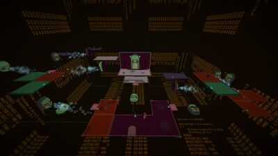 A view of the wind puzzle room.