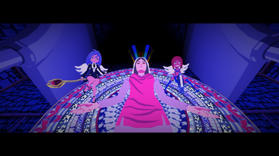 The Madonna giving Olexa and Michelle to Cyrille.