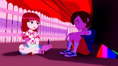 Michael and Allison sitting under a tree. (K-I-S-S-I-N-G?)